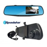 Retrovisor Roadstar C/ Câmera Front. + Tras./ Tela LCD 4.3